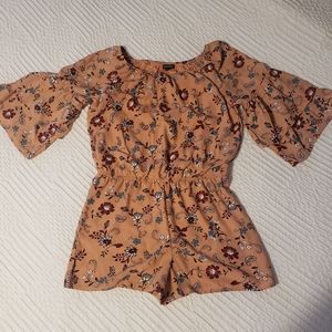Girls Paisley Print Romper